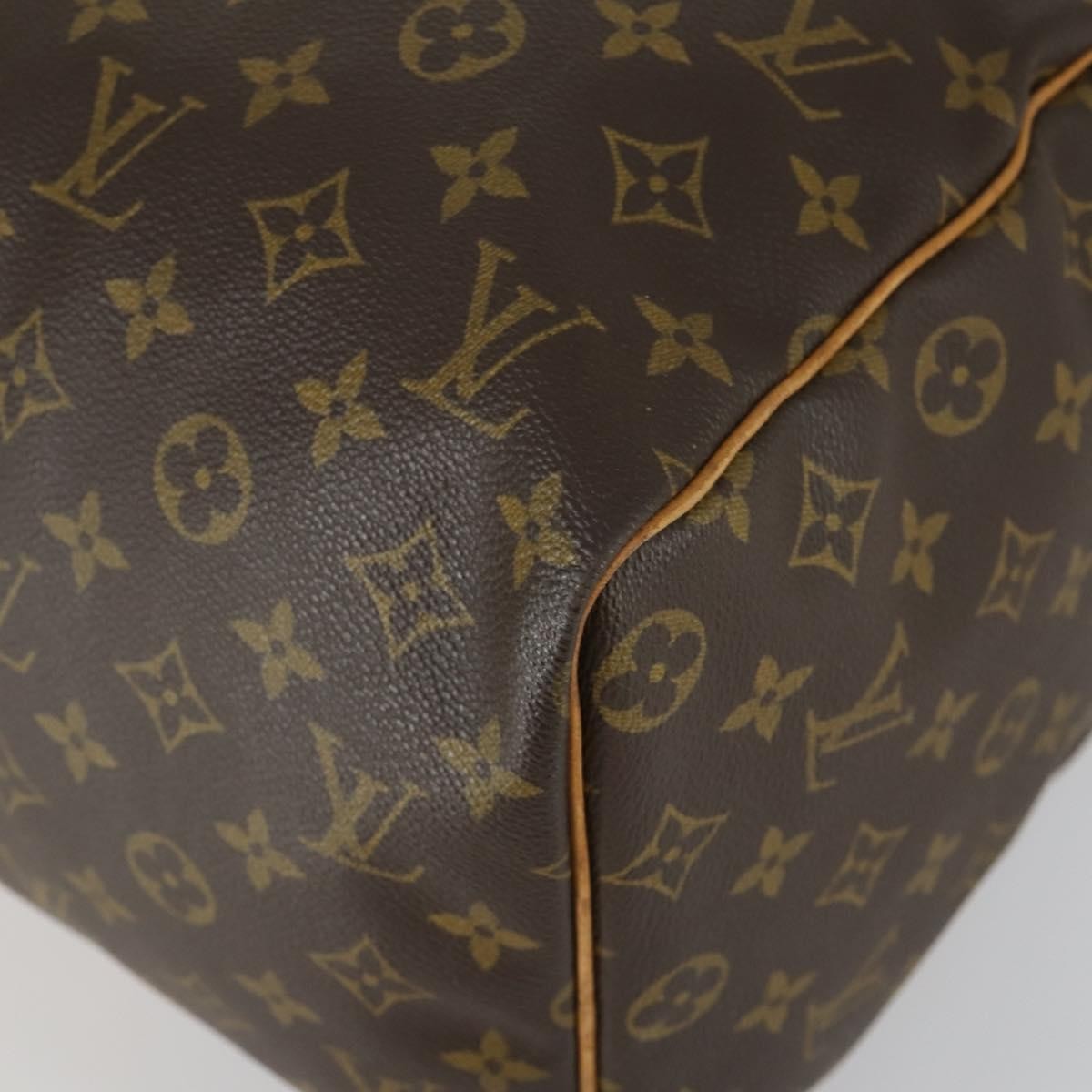 Louis Vuitton Keepall Bag Monogram Canvas, BROWN, CANVAS, Travel bag