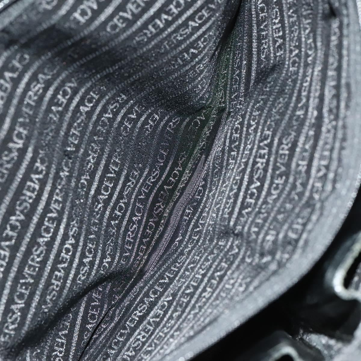 Versace Vintage Handbag Leather, BLACK, LEATHER, Handbag