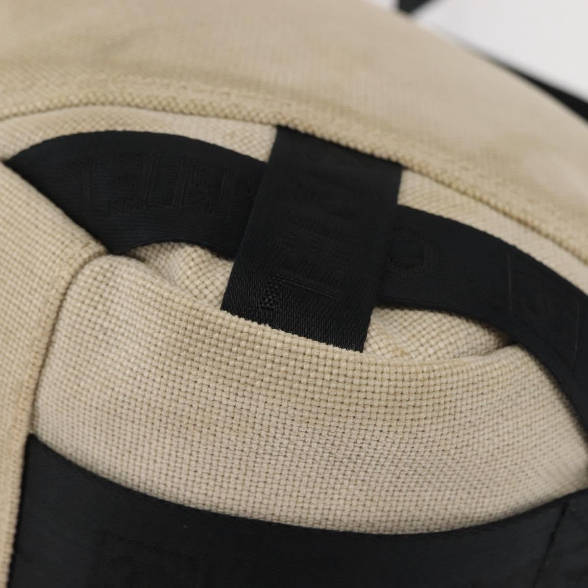 Chanel Vintage Crossbody Bag Canvas, BEIGE, CANVAS, Shoulder bag