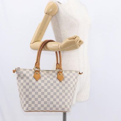 Louis Vuitton Saleya Handbag Damier, WHITE, CANVAS, Tote bag