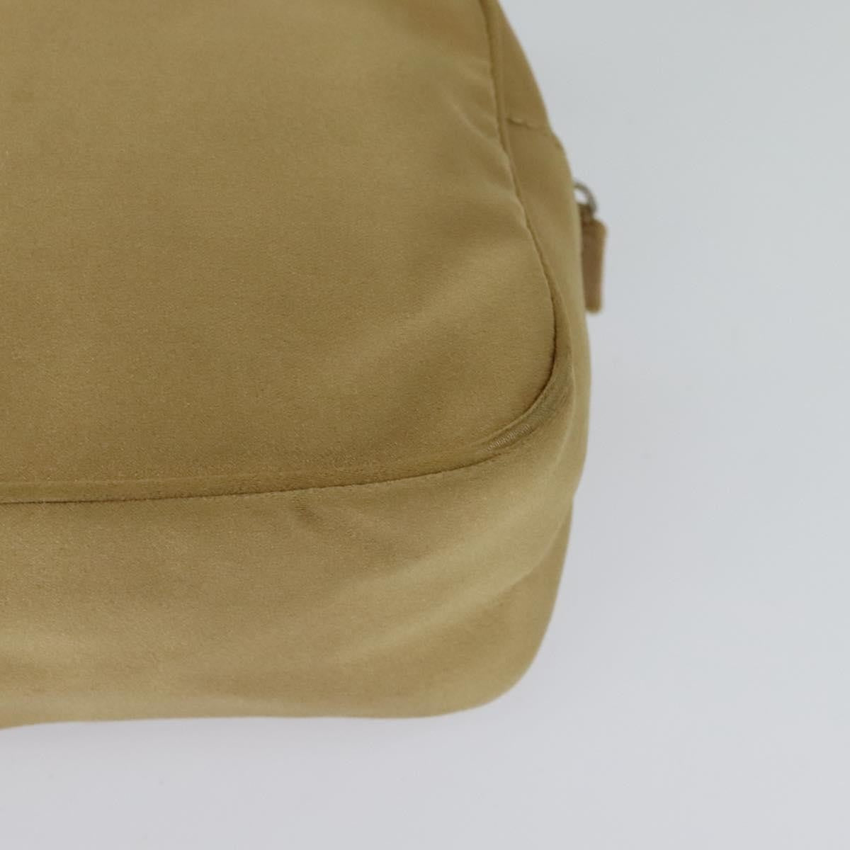 Prada Zip Around Toiletry Bag Silk, BEIGE, SATIN, Clutche & pouche