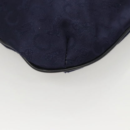 Celine C Sulky Handbag Canvas, NAVY, CANVAS, Handbag