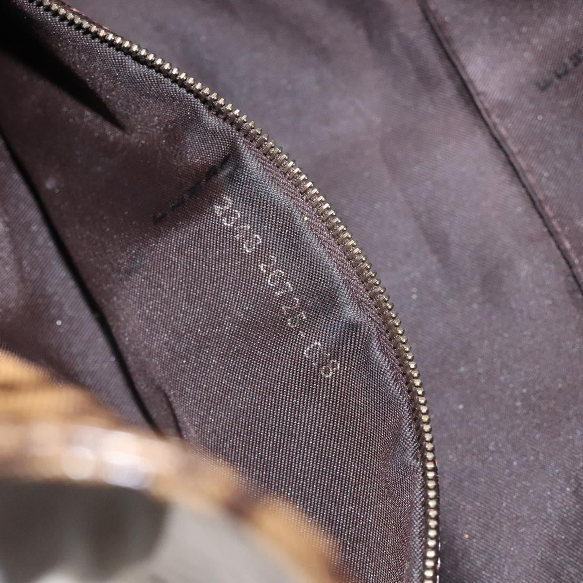 Fendi Vintage FF Buckle Curved Hobo Zucchino Coated Canvas, BROWN, PATENT_LEATHER, Handbag