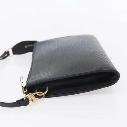 Louis Vuitton Pochette Accessoires Epi Leather, BLACK, LEATHER, Clutche & pouche
