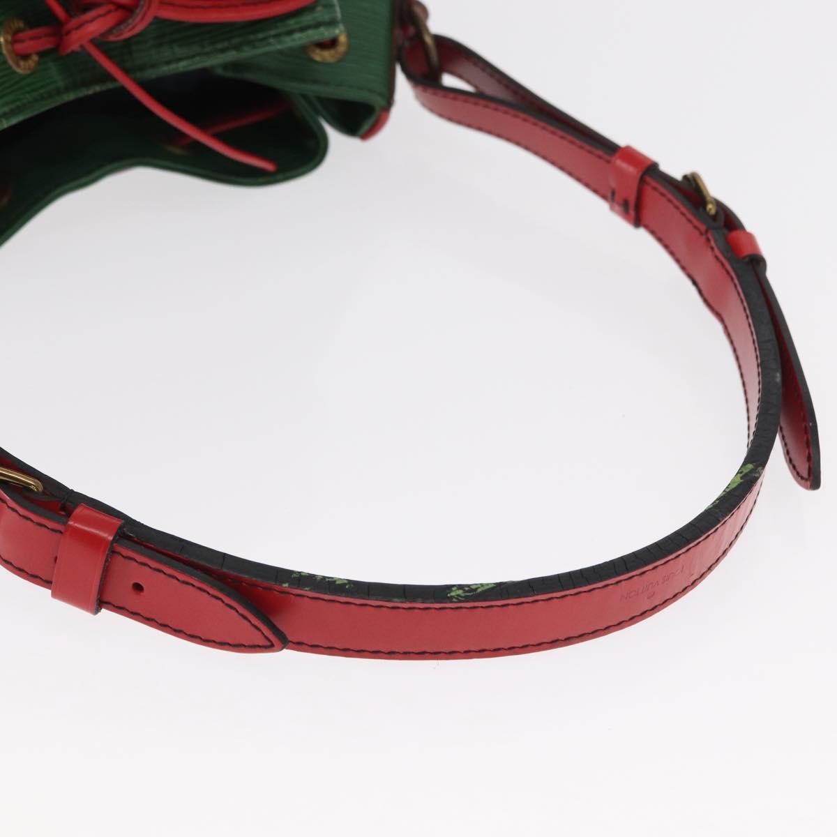 Louis Vuitton Bicolor Petit Noe Handbag Epi Leather, GREEN, LEATHER, Shoulder bag