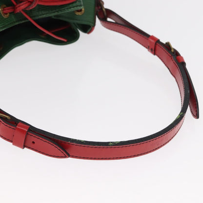 Louis Vuitton Bicolor Petit Noe Handbag Epi Leather, GREEN, LEATHER, Shoulder bag