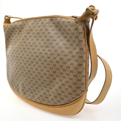 Gucci Vintage Shoulder Bag GG Coated Canvas, BROWN, PVC, Shoulder bag