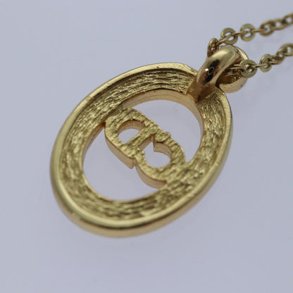 Christian Dior CD Pendant Necklace Gold-plated, GOLD, METAL, Necklace