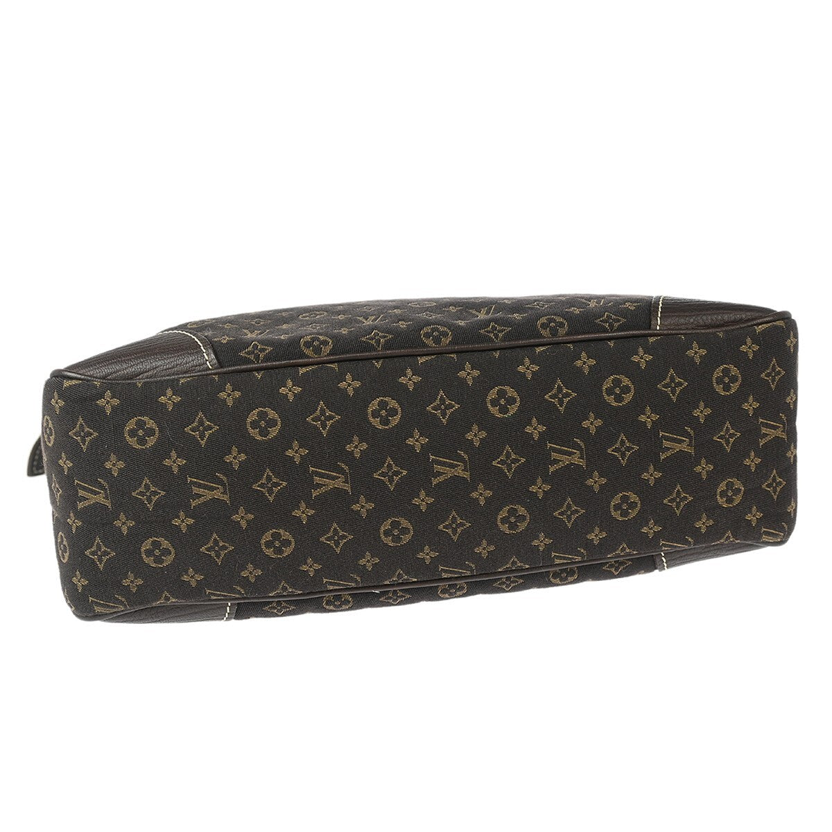 Louis Vuitton Boulogne Handbag Mini Lin, BROWN, CANVAS, Shoulder bag