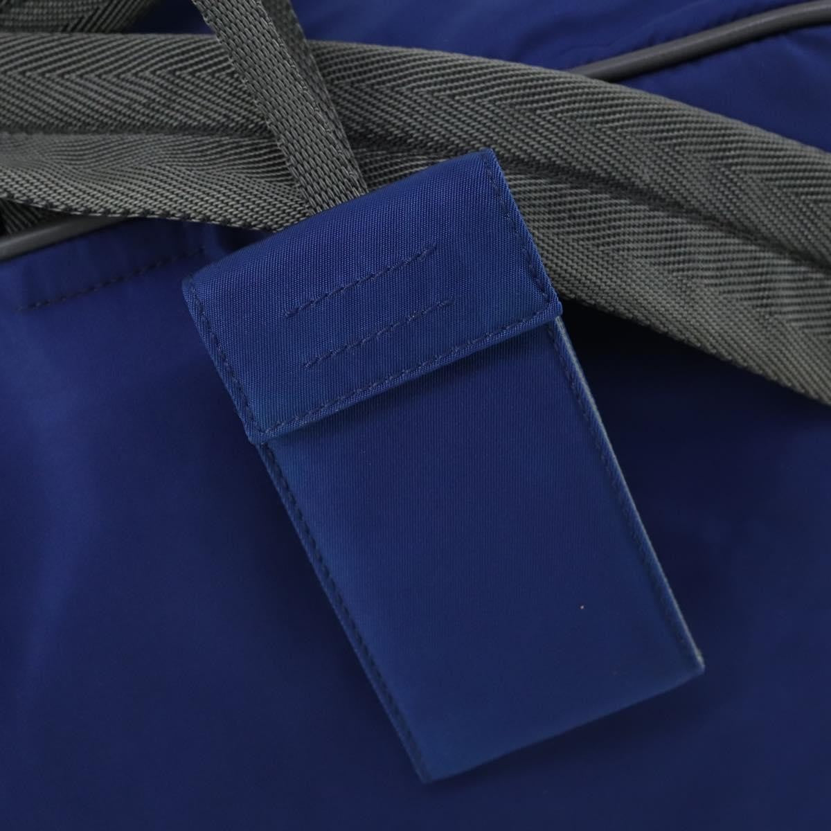 Prada Convertible Weekender Bag Tessuto, BLUE, NYLON, Travel bag