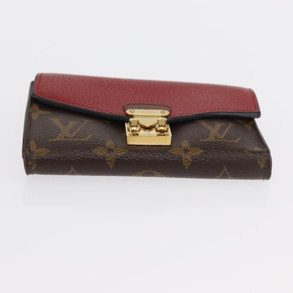 Louis Vuitton Pallas Wallet NM Monogram Canvas and Calfskin, BROWN, CANVAS, Wallets