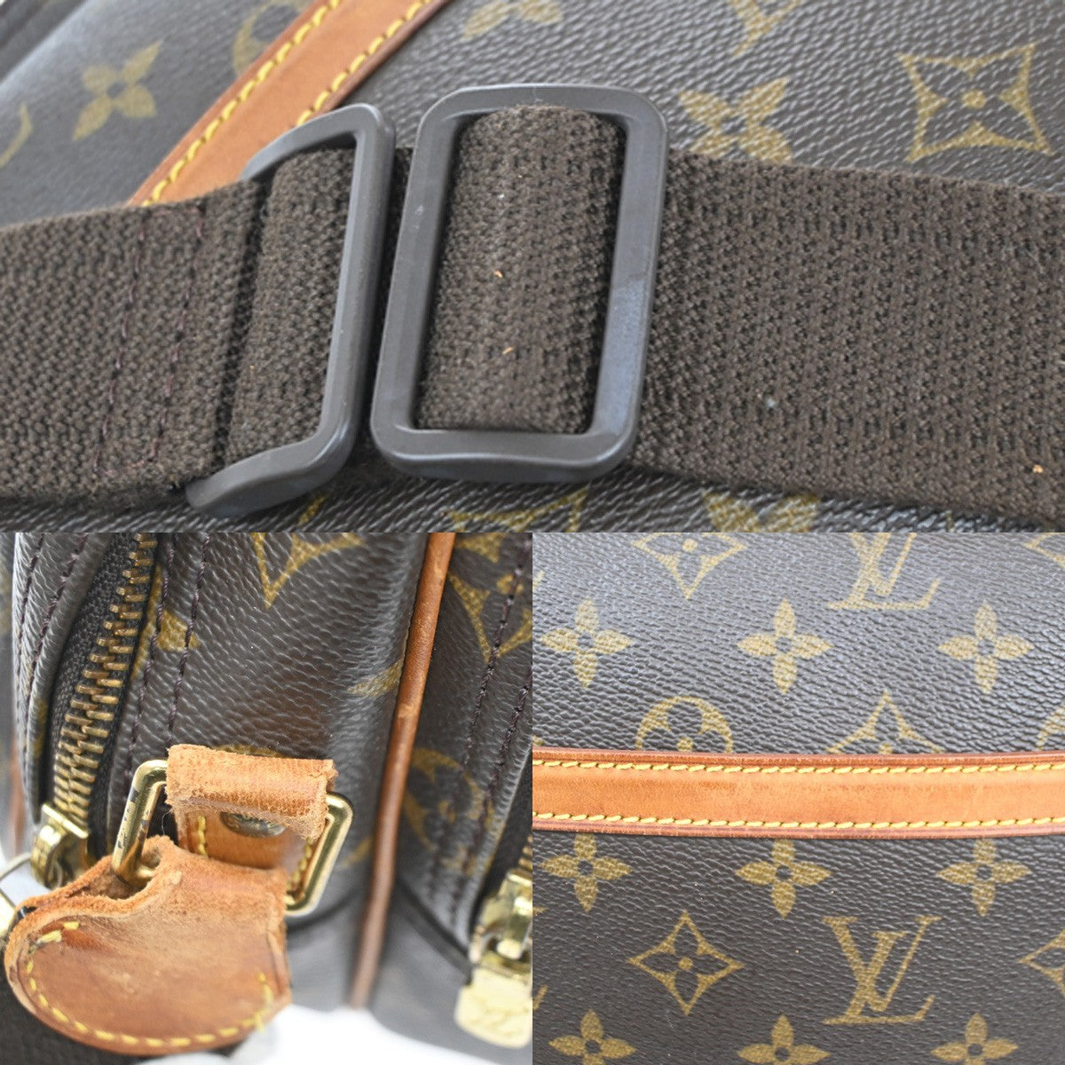 Louis Vuitton Reporter Bag Monogram Canvas, BROWN, CANVAS, Shoulder bag