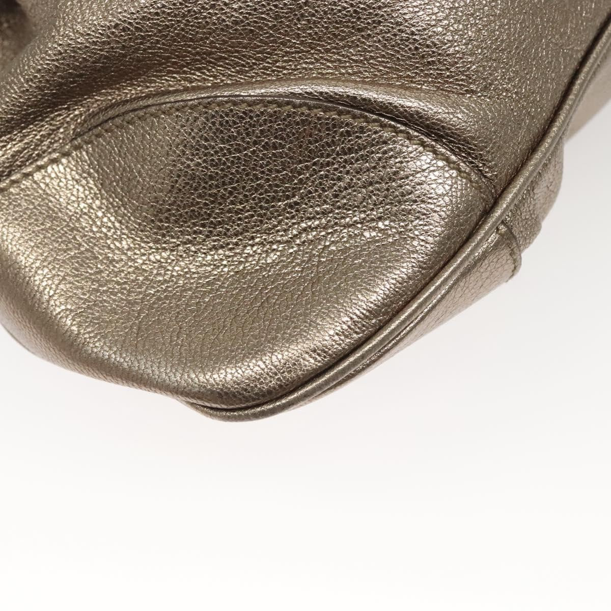 Salvatore Ferragamo Marisa Satchel Leather, GOLD, LEATHER, Handbag