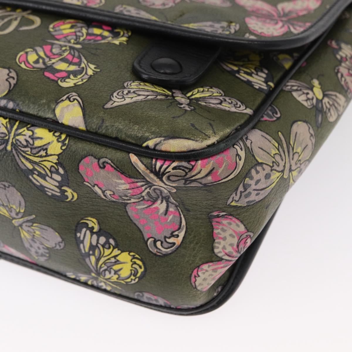 Loewe Anagram Shoulder Bag Leather, GREEN, LEATHER, Shoulder bag