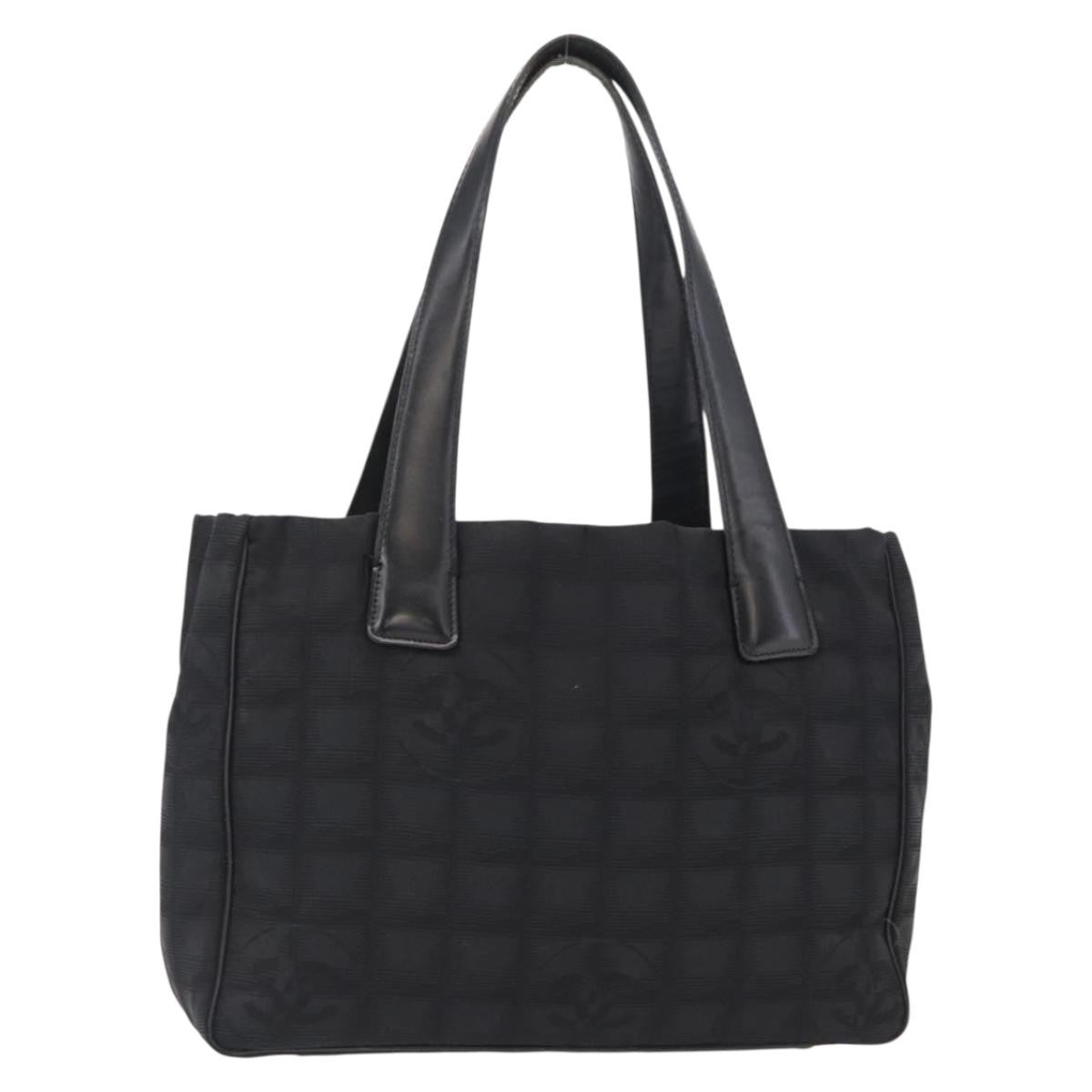 Chanel Travel Line Tote Nylon, BLACK, NYLON, Tote bag