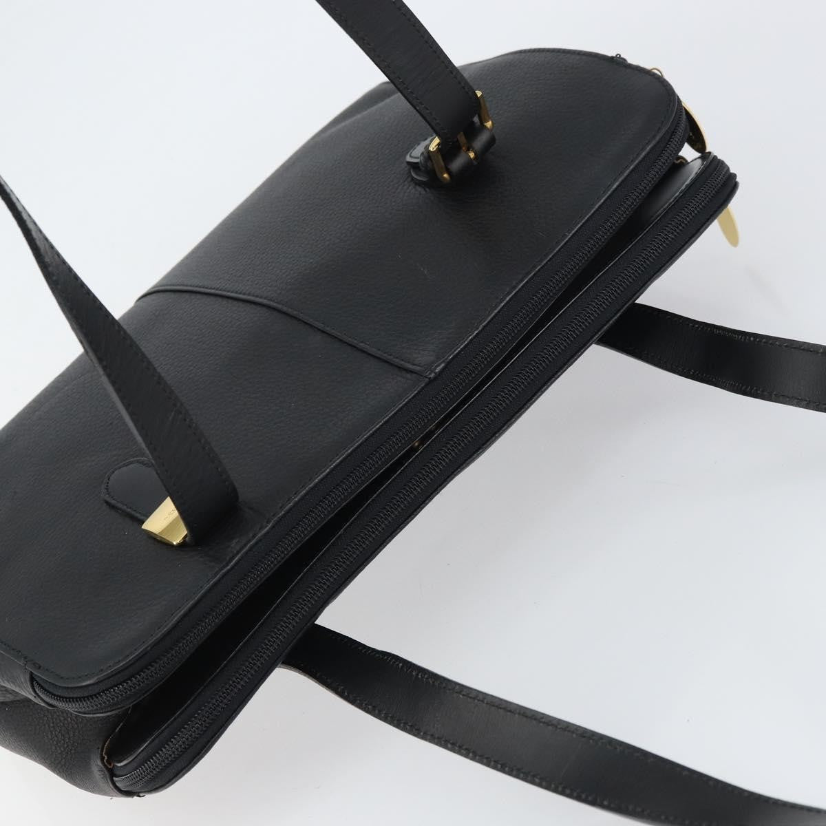 Burberry Vintage Shoulder Bag Leather, BLACK, LEATHER, Shoulder bag