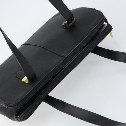 Burberry Vintage Shoulder Bag Leather, BLACK, LEATHER, Shoulder bag