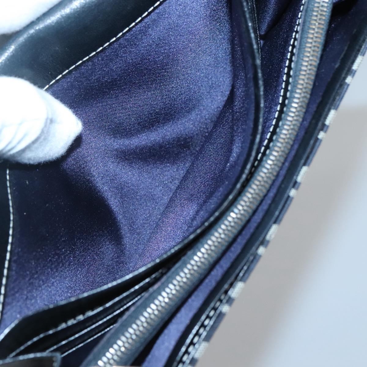 Fendi FF Continental Wallet Canvas, NAVY, CANVAS, Wallets