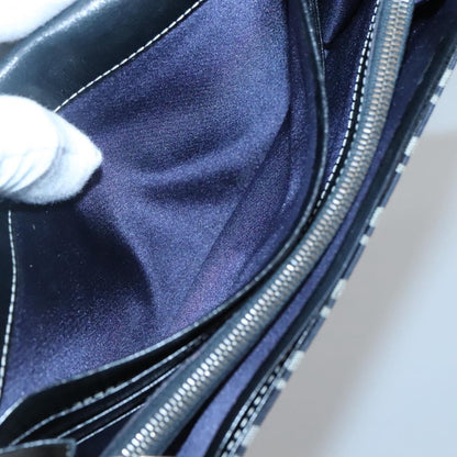 Fendi FF Continental Wallet Canvas, NAVY, CANVAS, Wallets