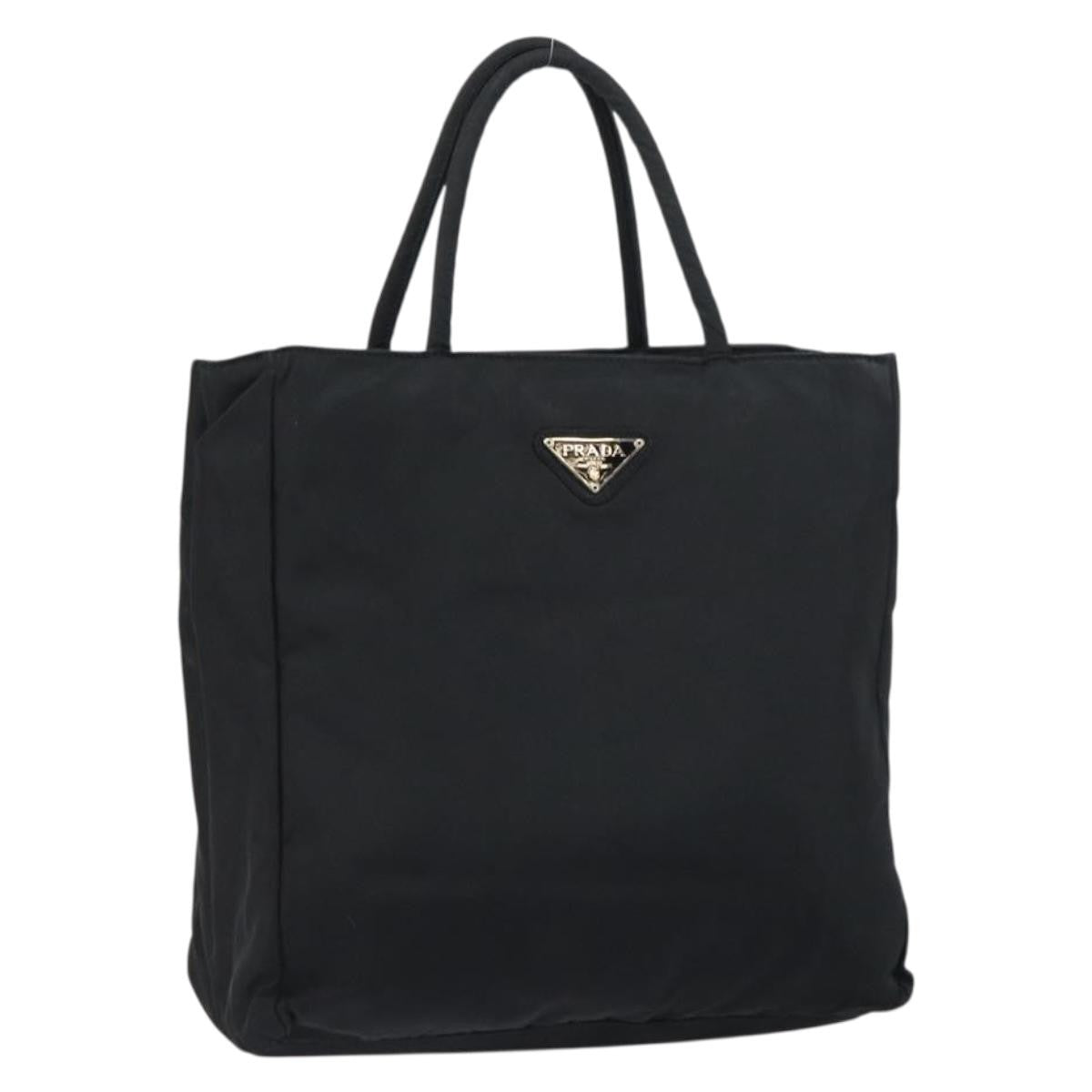 Prada Vintage Tote Nylon, BLACK, NYLON, Tote bag