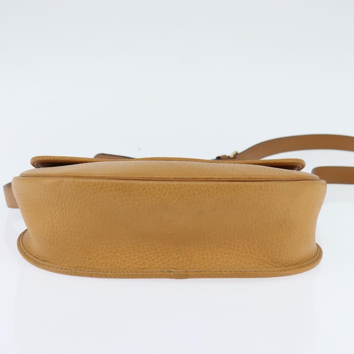 Christian Dior Vintage CD Logo Shoulder Bag Leather, BROWN, LEATHER, Shoulder bag