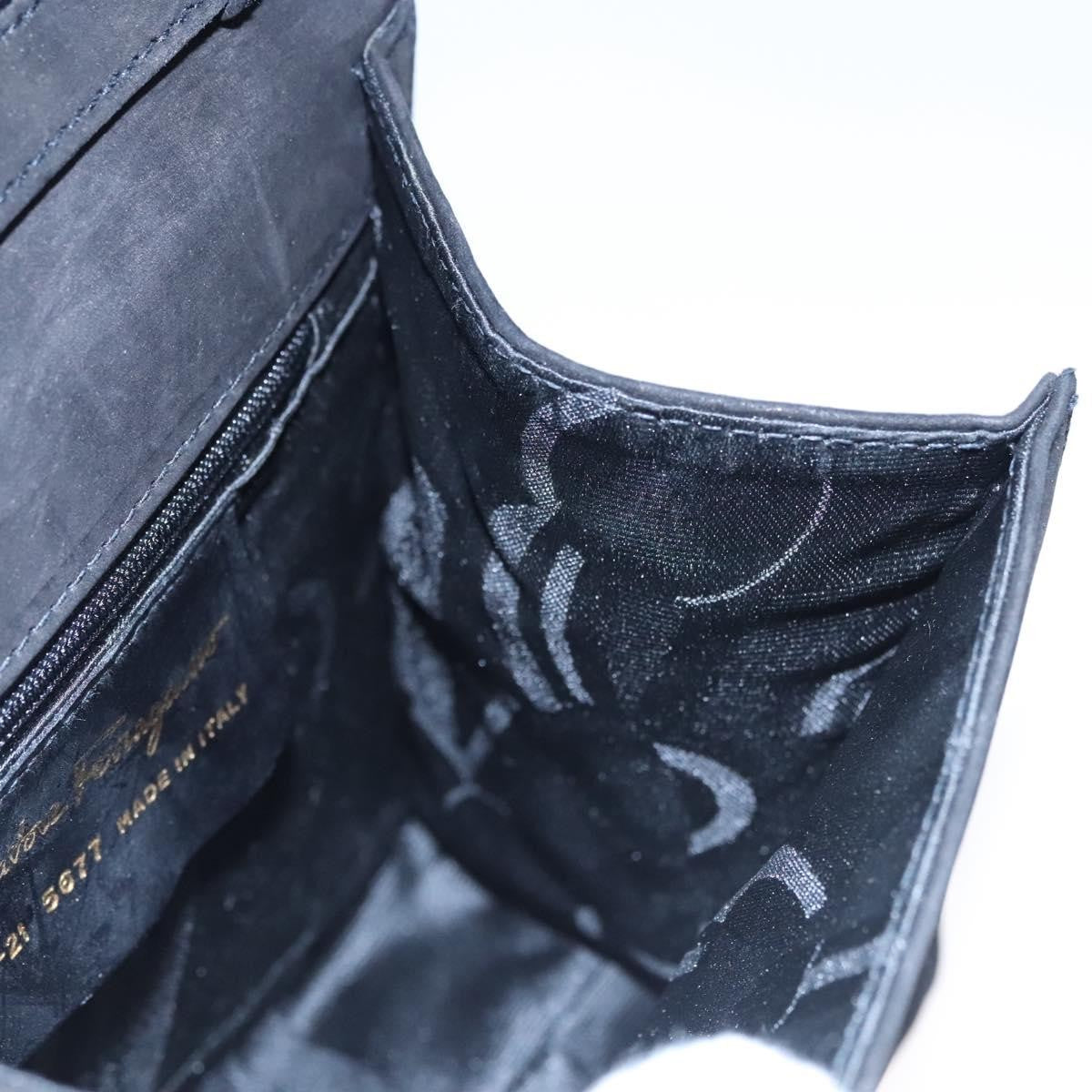 Salvatore Ferragamo Vintage Vara Bow Top Handle Bag Suede, BLACK, SUEDE, Handbag