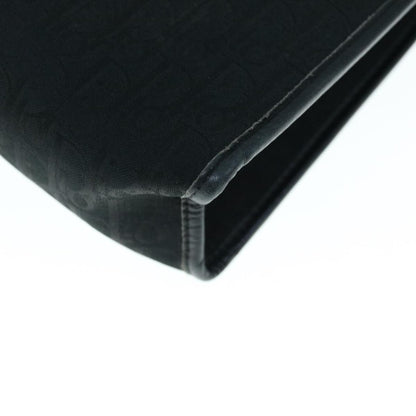 Christian Dior Vintage Trotter Pouch Diorissimo Canvas, BLACK, CANVAS, Clutche & pouche