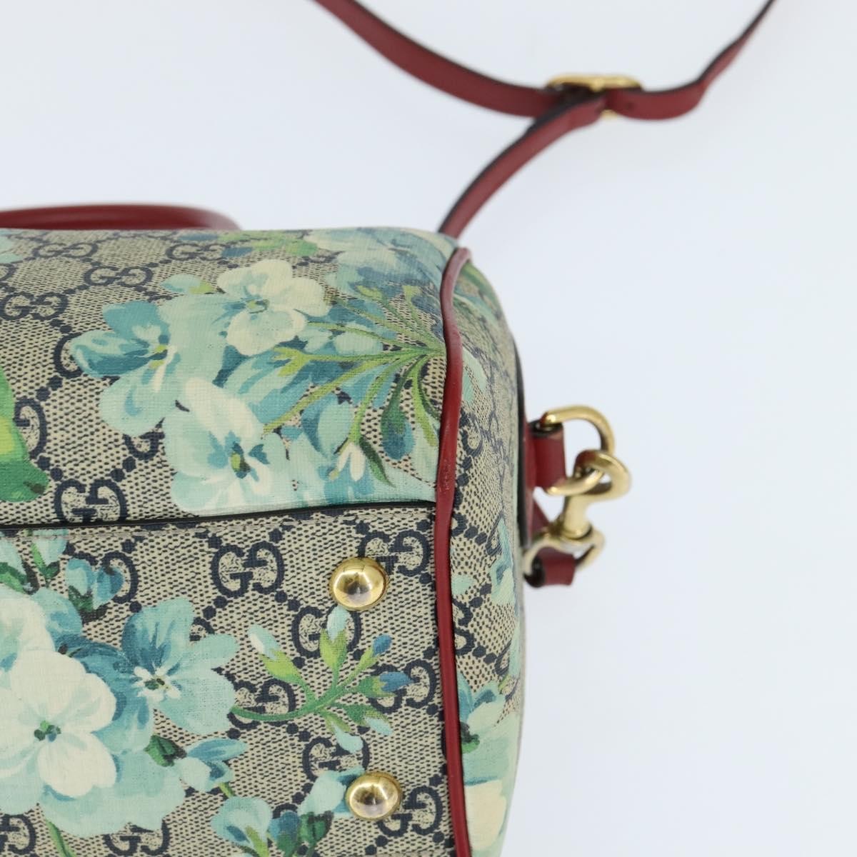 Gucci Convertible Boston Bag Blooms Print GG Coated Canvas, BEIGE, CANVAS, Handbag