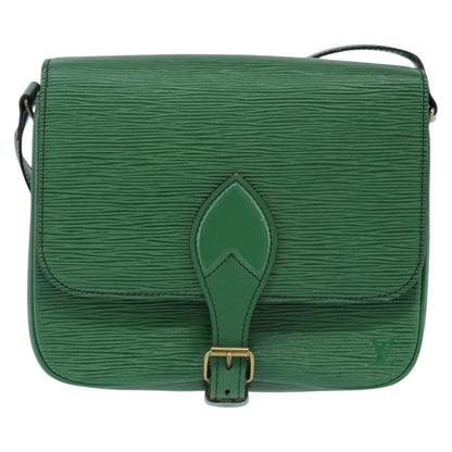 Louis Vuitton Cartouchiere Handbag Epi Leather, GREEN, LEATHER, Shoulder bag