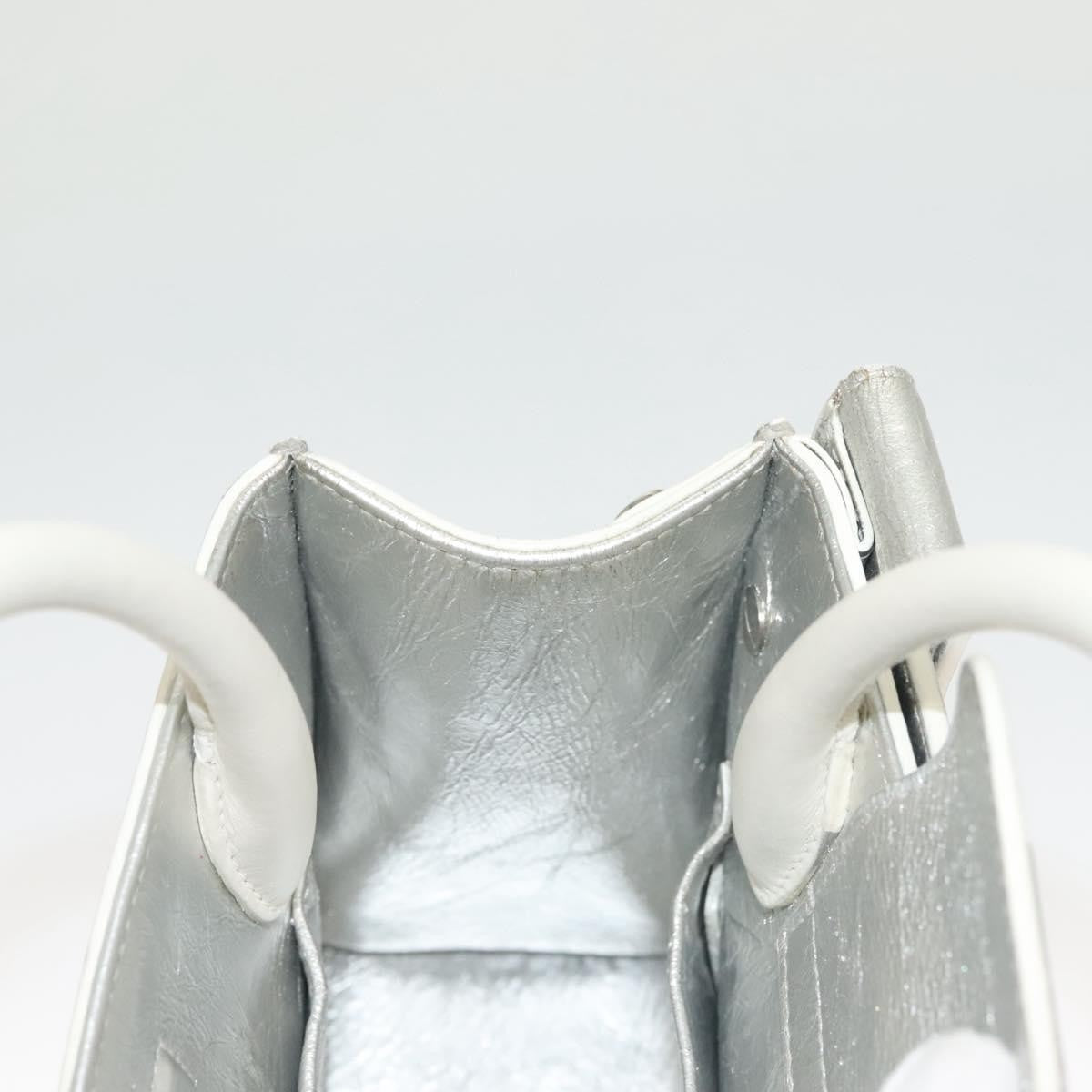 Christian Dior Diorever Bag Leather, SILVER, LEATHER, Bag