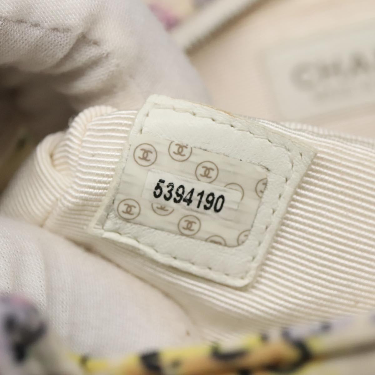 Chanel Vintage Camellia Tote Printed Nylon, MULTICOLOUR, NYLON, Tote bag