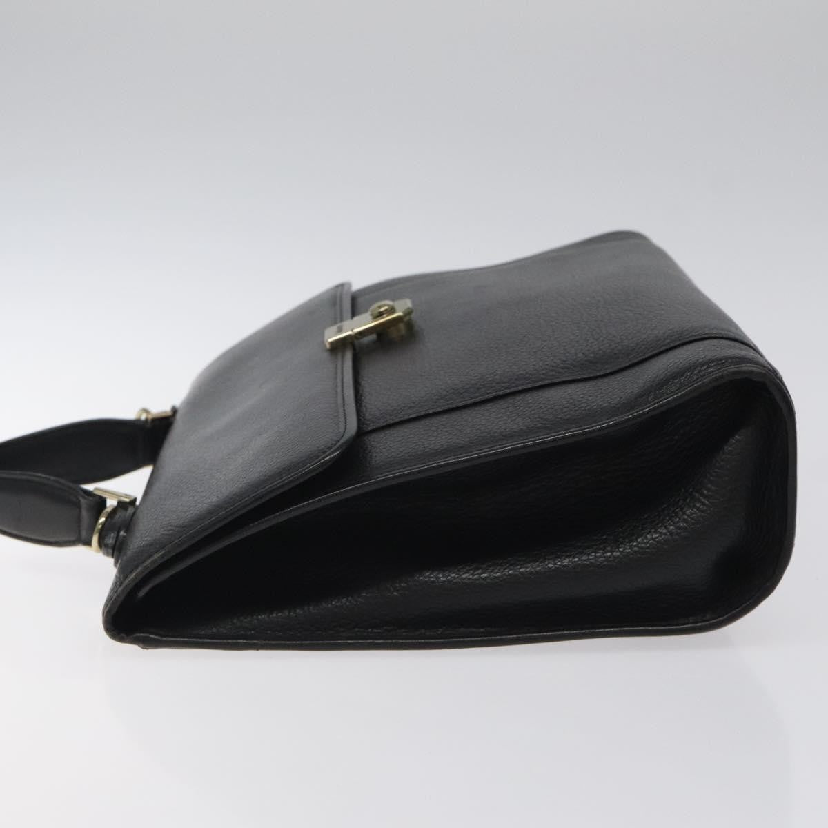 Burberry Convertible Briefcase Leather with London Check Coated Canvas, BLACK, LEATHER, Briefcase