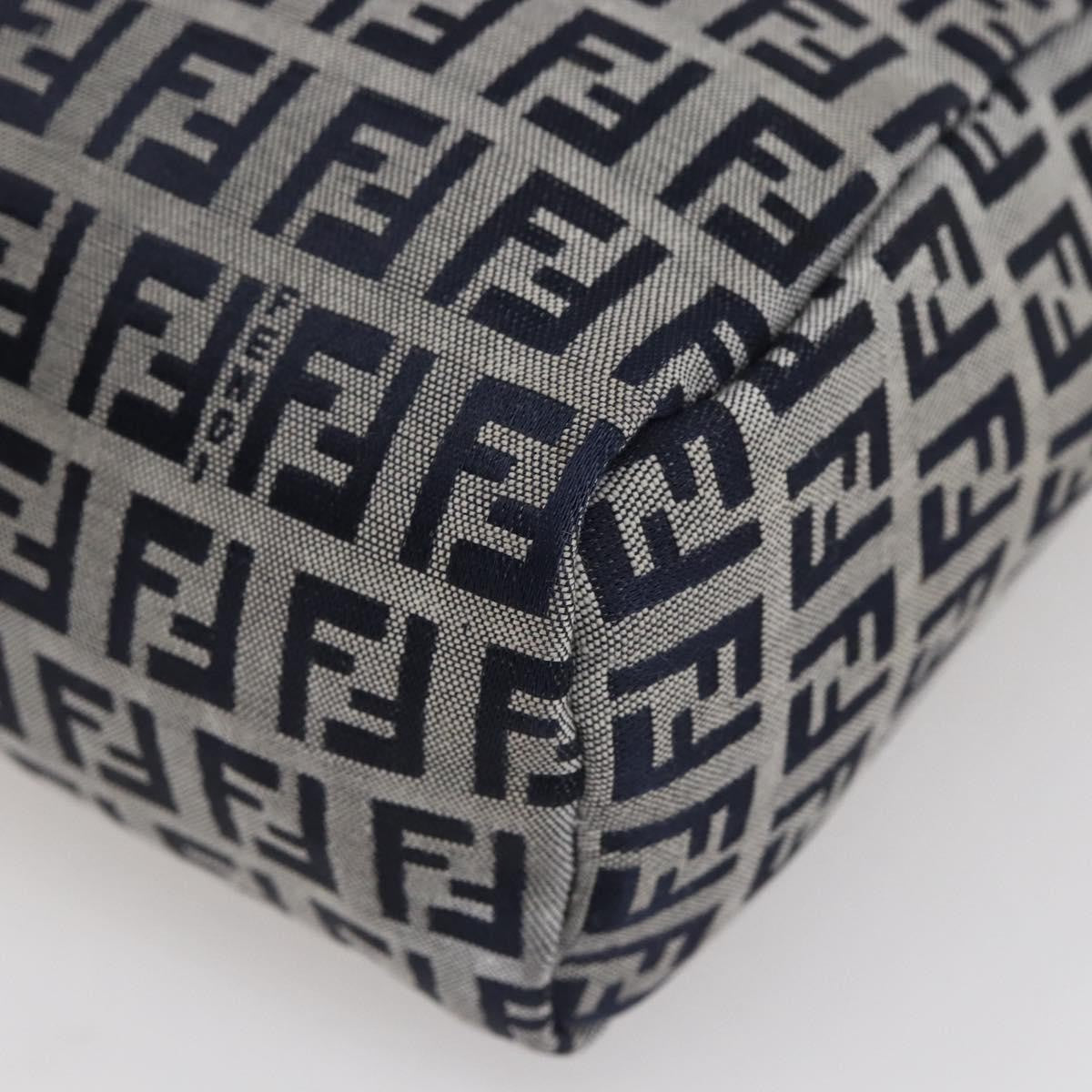 Fendi Vintage Top Handle Bag Zucchino, NAVY, CANVAS, Tote bag