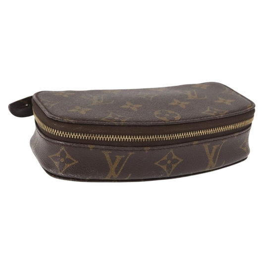 Louis Vuitton Monte-Carlo Jewelry Box Canvas, BROWN, CANVAS, Clutche & pouche