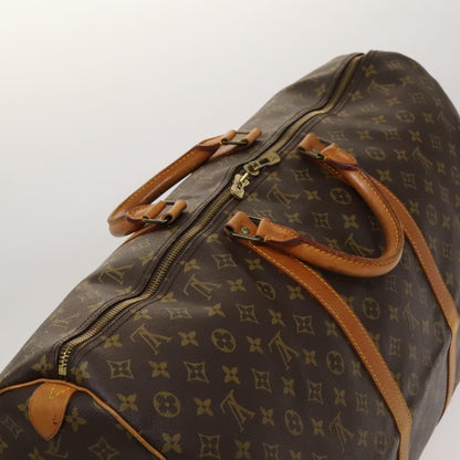 Louis Vuitton Keepall Bag Monogram Canvas, BROWN, CANVAS, Travel bag