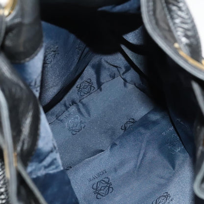 Loewe Vintage Shoulder Bag Leather, BLACK, LEATHER, Shoulder bag