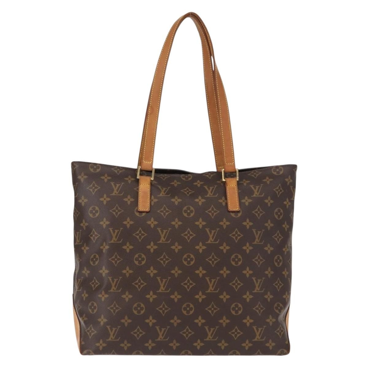 Louis Vuitton Cabas Mezzo Monogram Canvas, BROWN, CANVAS, Tote bag