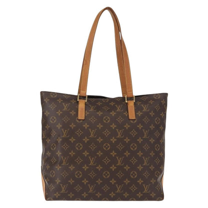 Louis Vuitton Cabas Mezzo Monogram Canvas, BROWN, CANVAS, Tote bag