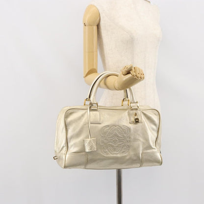 Loewe Amazona Bag Leather, GOLD, LEATHER, Handbag