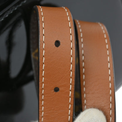 Louis Vuitton Cherrywood Handbag Vernis with Monogram Canvas, BLACK, PATENT_LEATHER, Handbag