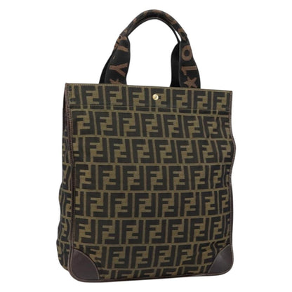Fendi Zucca Tote bag FF motif, BROWN, CANVAS, Tote bag