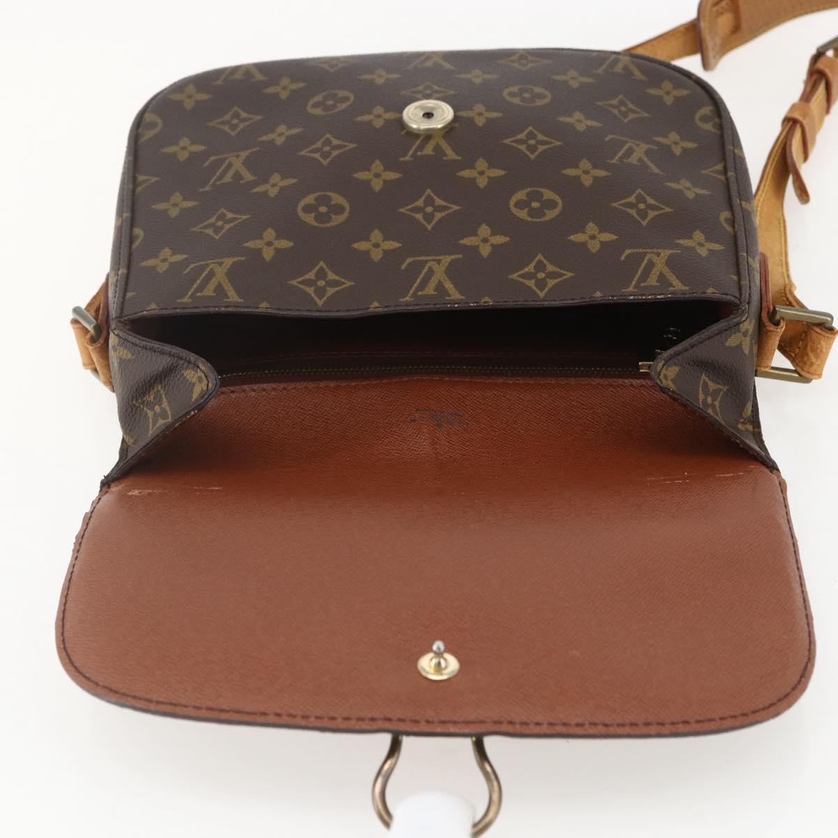 Louis Vuitton Saint Cloud Handbag Monogram Canvas, BROWN, CANVAS, Shoulder bag