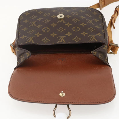 Louis Vuitton Saint Cloud Handbag Monogram Canvas, BROWN, CANVAS, Shoulder bag