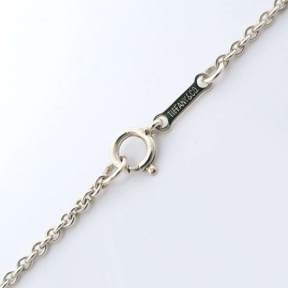 Tiffany & Co. Elsa Peretti Open Heart Pendant Necklace Sterling Silver, SILVER, SILVER, Necklace