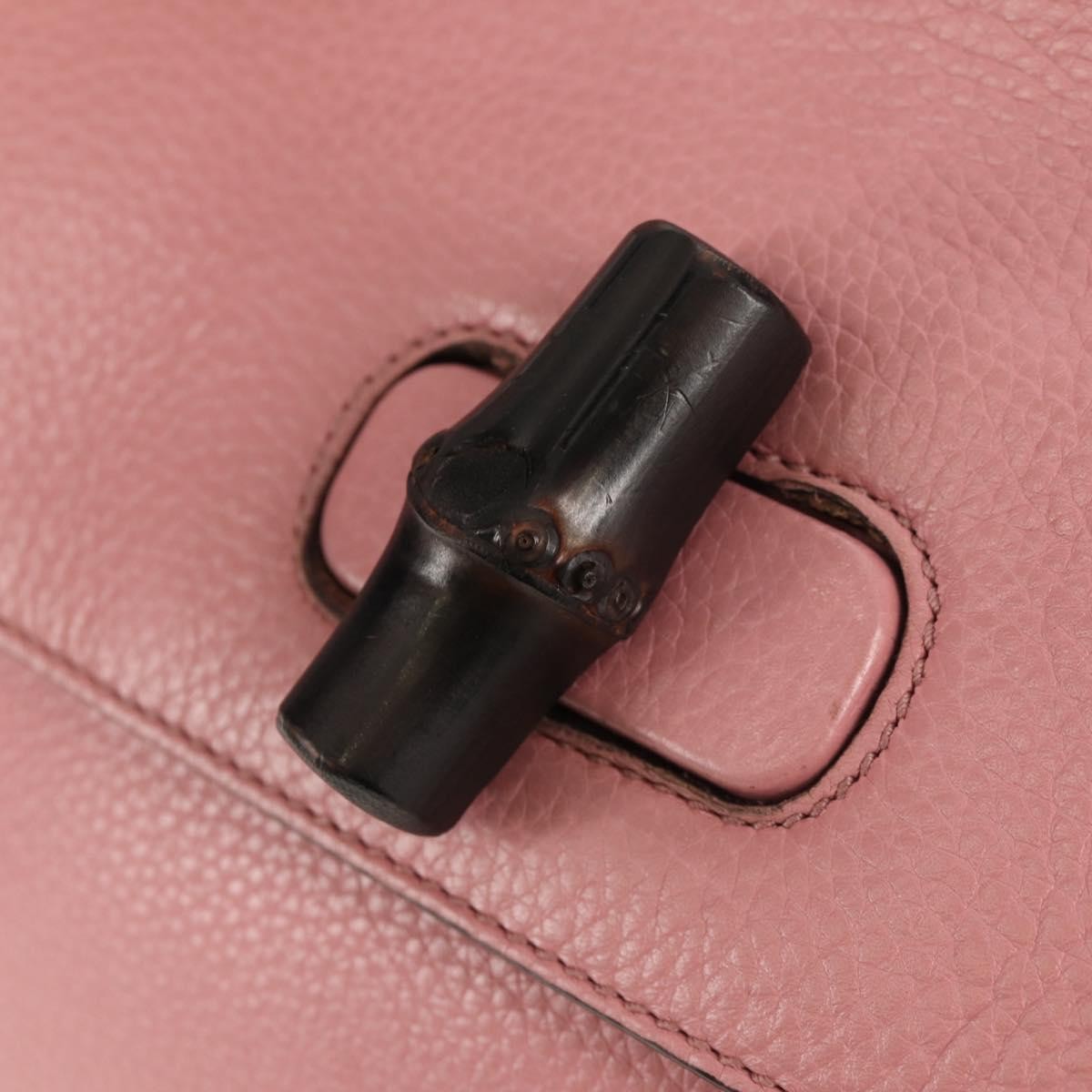 Gucci Bamboo Daily Top Handle Bag Leather, Pink, Leather, Handbag