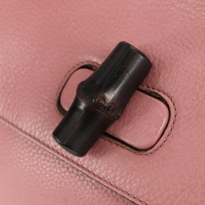 Gucci Bamboo Daily Top Handle Bag Leather, Pink, Leather, Handbag