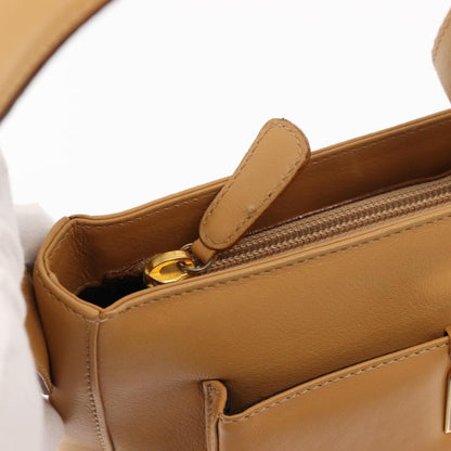 Salvatore Ferragamo Vintage Shoulder Bag Leather, BEIGE, LEATHER, Shoulder bag