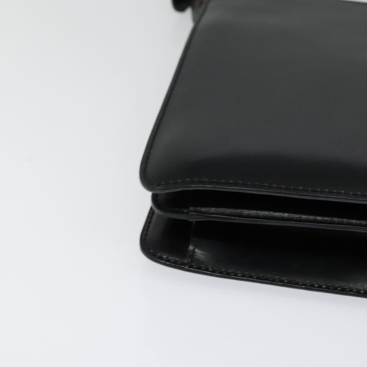 Celine Shoulder Bag Leather, BLACK, LEATHER, Shoulder bag