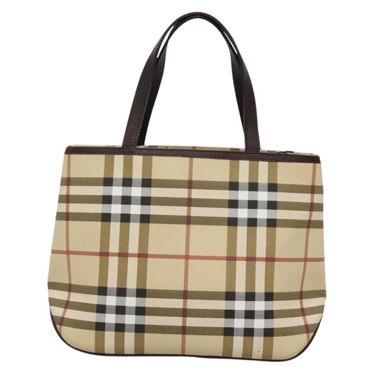 Burberry Nova Check Handbag Nova Check Canvas, BEIGE, CANVAS, Handbag