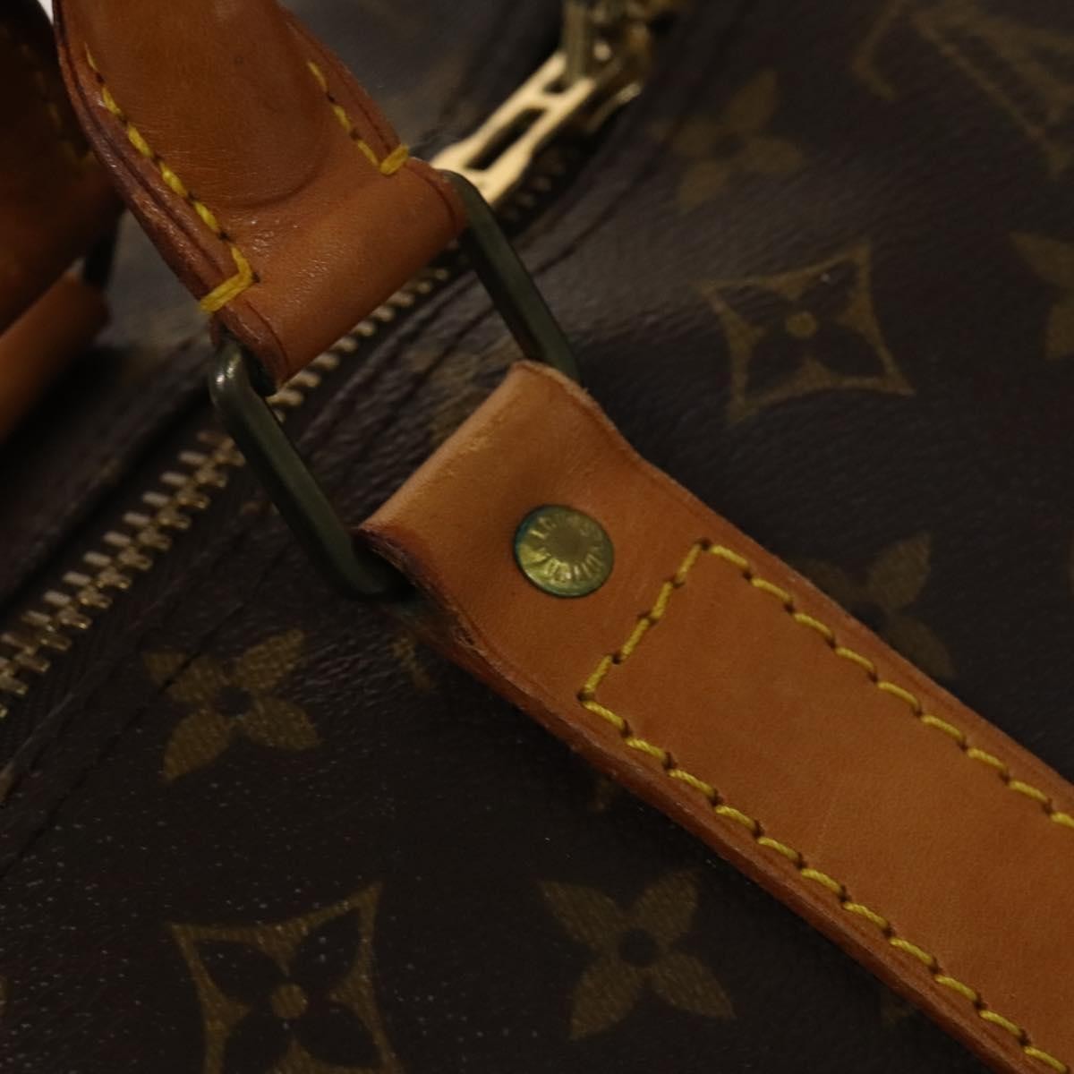 Louis Vuitton Keepall Bag Monogram Canvas, BROWN, CANVAS, Travel bag